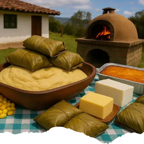 Torta representativa del amasijo chiguano